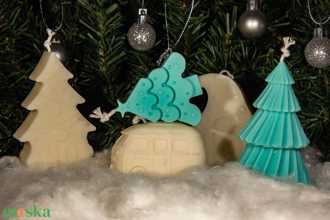 Karácsonyi szójaviasz gyertyák - karácsony - adventi díszek - adventi gyertyadíszek és koszorúdíszek - Meska.hu