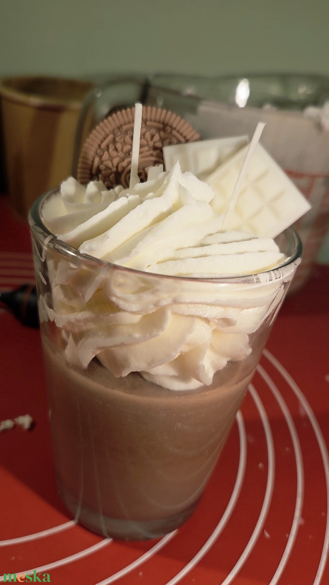 Braunis pohárgyertya  - otthon & életmód - gyertya, illat, aroma - gyertya - Meska.hu