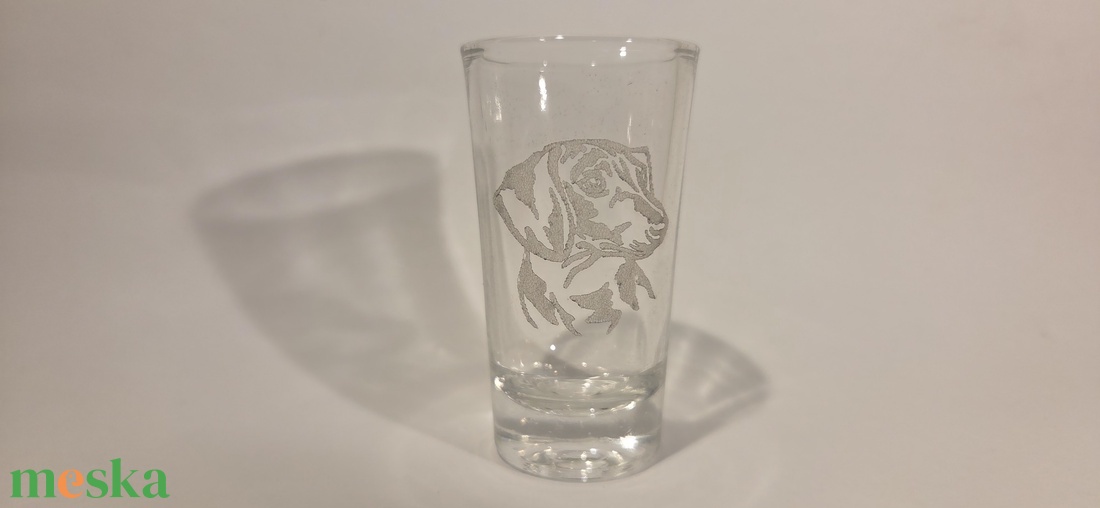 Tacskós gravírozott felespohár - otthon & életmód - konyhafelszerelés, tálalás - tálalás - pálinkás poharak, szettek - Meska.hu