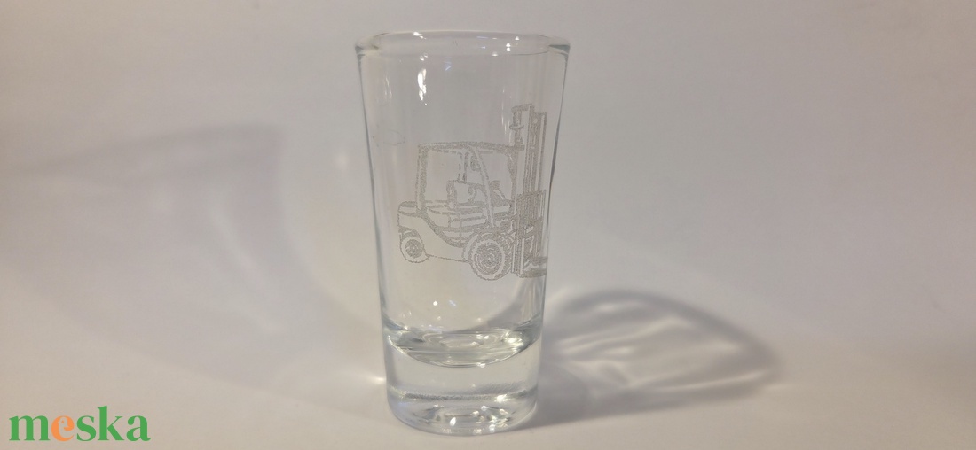 Targoncás gravírozott felespohár - otthon & életmód - konyhafelszerelés, tálalás - tálalás - pálinkás poharak, szettek - Meska.hu