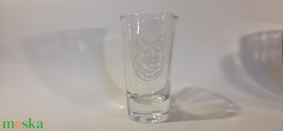 Németjuhász gravírozott felespohár - otthon & életmód - konyhafelszerelés, tálalás - tálalás - pálinkás poharak, szettek - Meska.hu