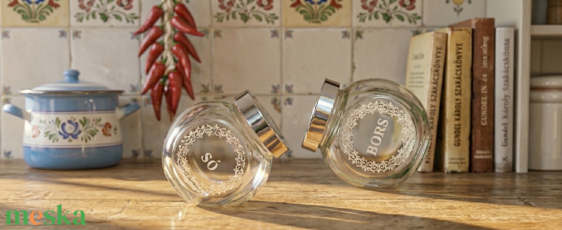 Gravírozott fűszertartó - otthon & életmód - konyhafelszerelés, tálalás - konyhai tárolás - fűszertartó - Meska.hu