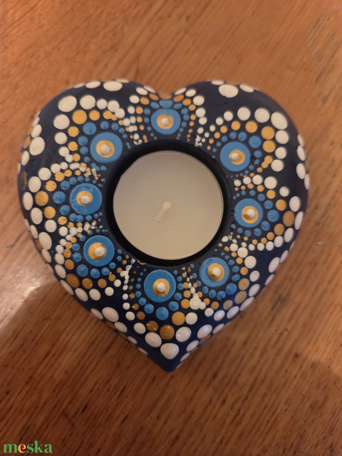 Szív alakú mécseatartó - otthon & életmód - gyertya, illat, aroma - mécses és mécsestartó - Meska.hu
