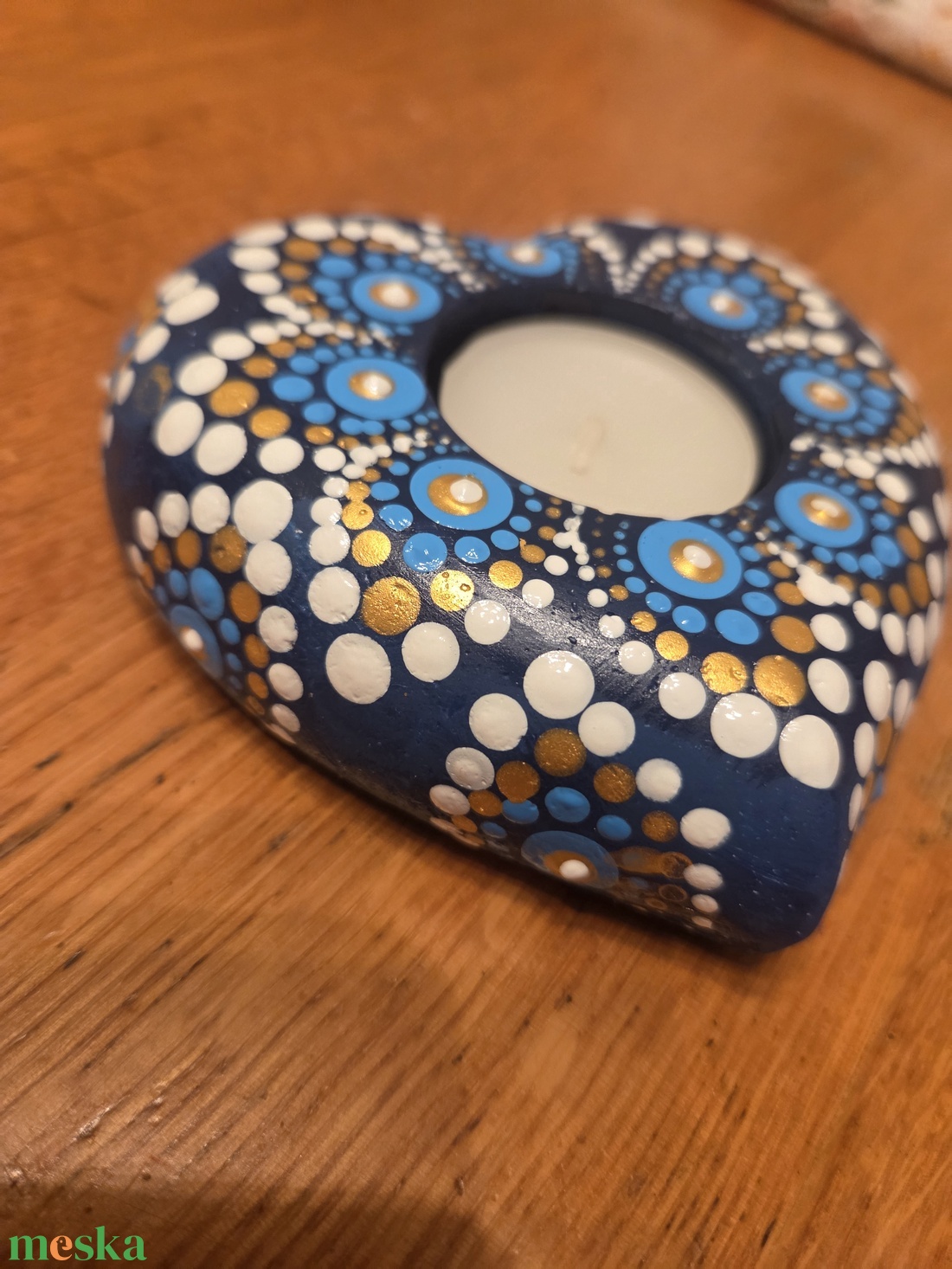 Szív alakú mécseatartó - otthon & életmód - gyertya, illat, aroma - mécses és mécsestartó - Meska.hu