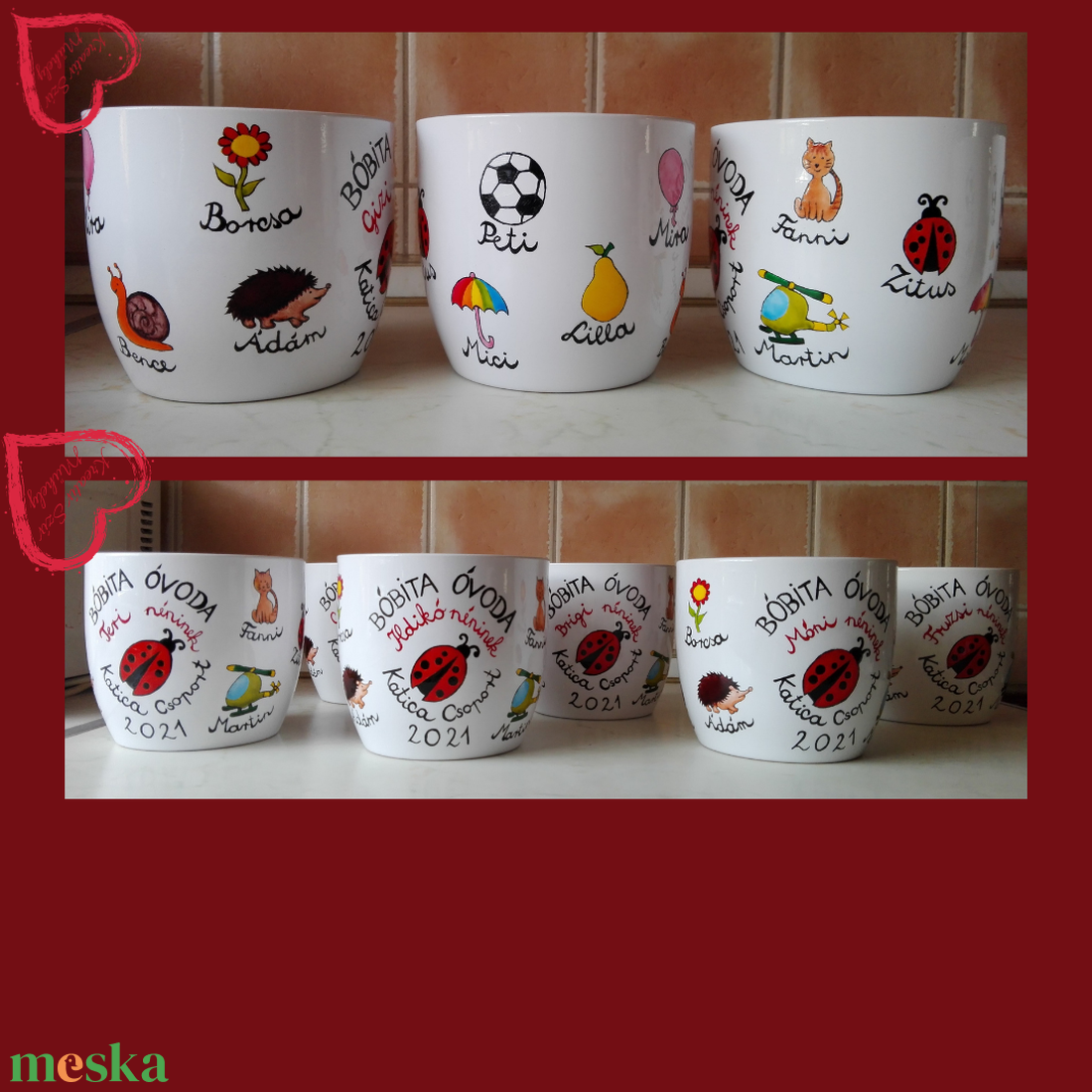 Festett kaspó/virágtartó-ballagási ajándék-ballagás óvoda/iskola/bölcsöde/évzáró/búcsúztató - otthon & életmód - dekoráció - virágdísz és tartó - cserép & kaspó - Meska.hu