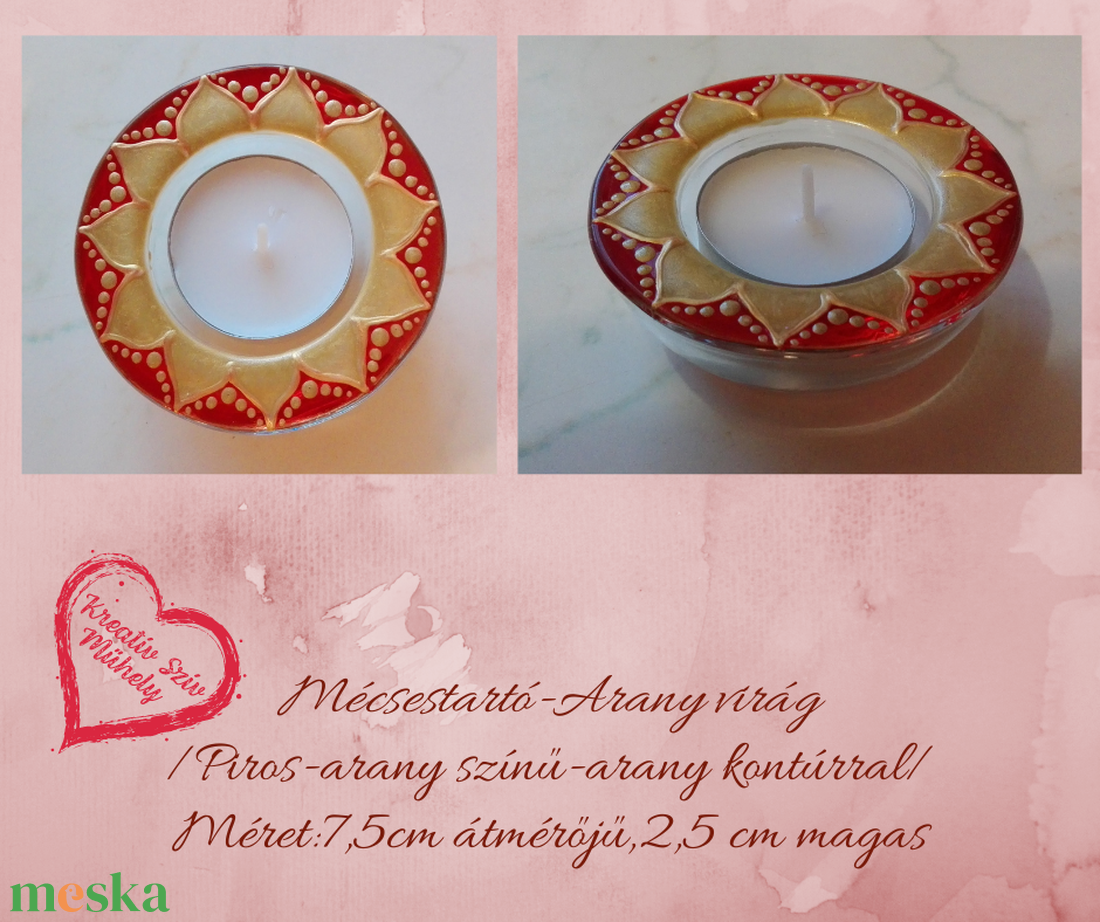 Mécsestartó-üvegfestett-teamécses-ballagás/óvoda/iskola/bölcsőde/évzáró/búcsúztató/esküvő - otthon & életmód - gyertya, illat, aroma - mécses és mécsestartó - Meska.hu