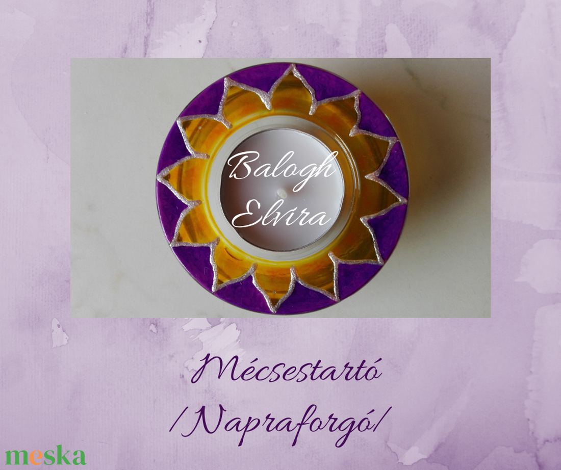 Mécsestartó-üvegfestett-teamécses-ballagás/óvoda/iskola/bölcsőde/évzáró/búcsúztató/esküvő - otthon & életmód - gyertya, illat, aroma - mécses és mécsestartó - Meska.hu