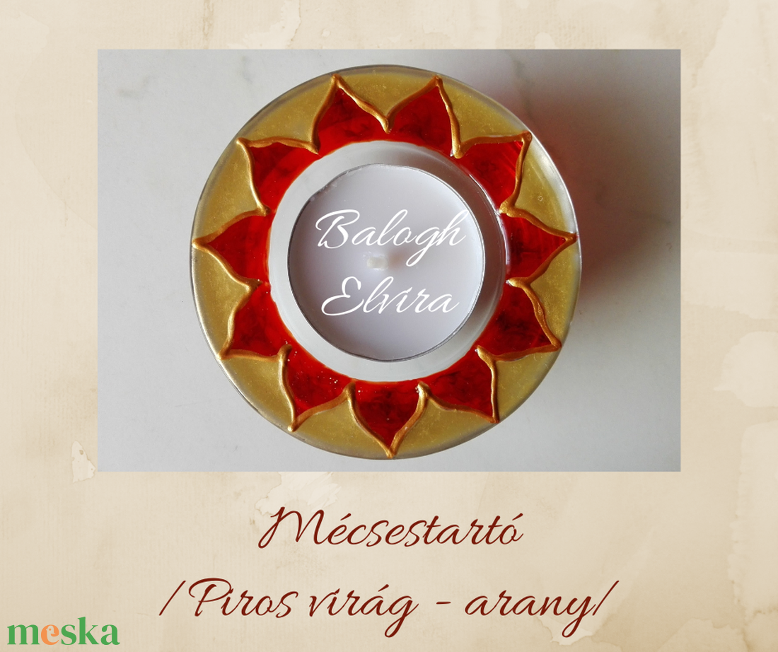 Mécsestartó-üvegfestett-teamécses-ballagás/óvoda/iskola/bölcsőde/évzáró/búcsúztató/esküvő - otthon & életmód - gyertya, illat, aroma - mécses és mécsestartó - Meska.hu