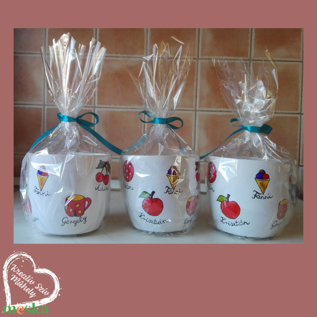 Festett kaspó/virágtartó-ballagási ajándék-ballagás óvoda/iskola/bölcsöde/évzáró/búcsúztató - otthon & életmód - dekoráció - virágdísz és tartó - cserép & kaspó - Meska.hu