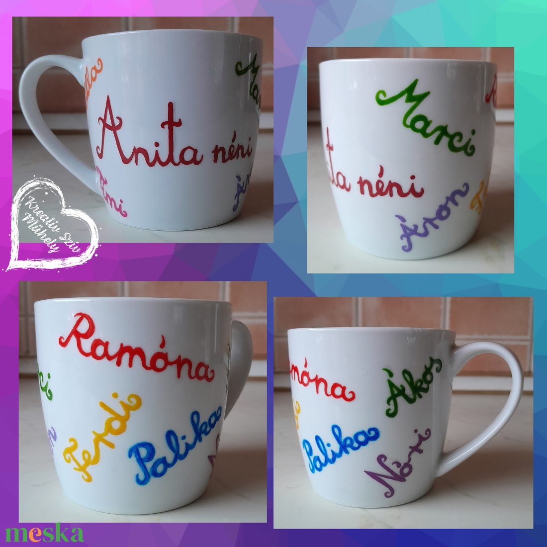 Neves bögre:)Születésnap/ballagás/évzáró/búcsúztató - otthon & életmód - papír, írószer - ajándékozás kellékei - ajándékkísérő - Meska.hu