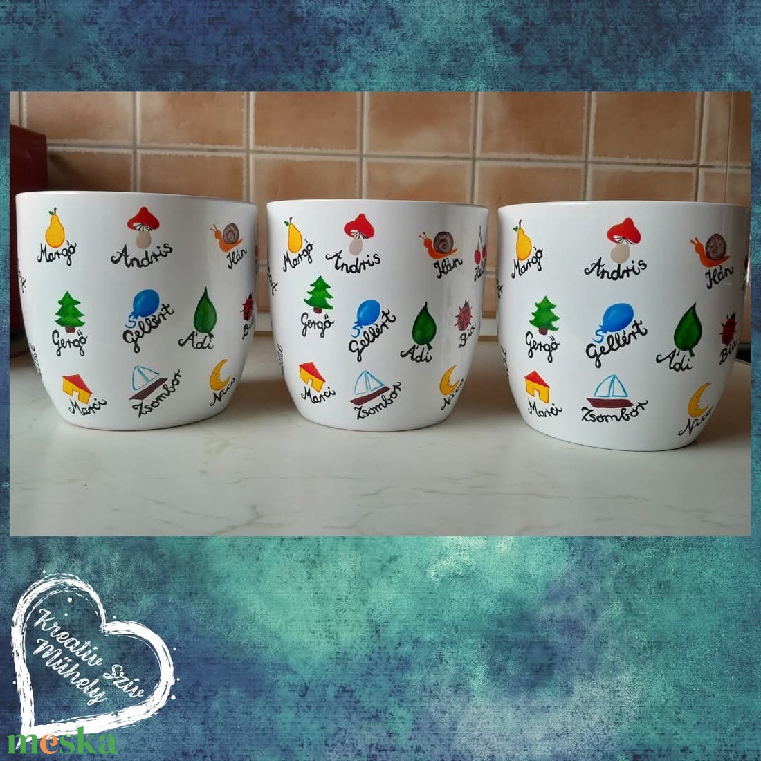 Festett kaspó/virágtartó-ballagási ajándék-ballagás óvoda/iskola/bölcsöde/évzáró/búcsúztató - otthon & életmód - dekoráció - virágdísz és tartó - cserép & kaspó - Meska.hu