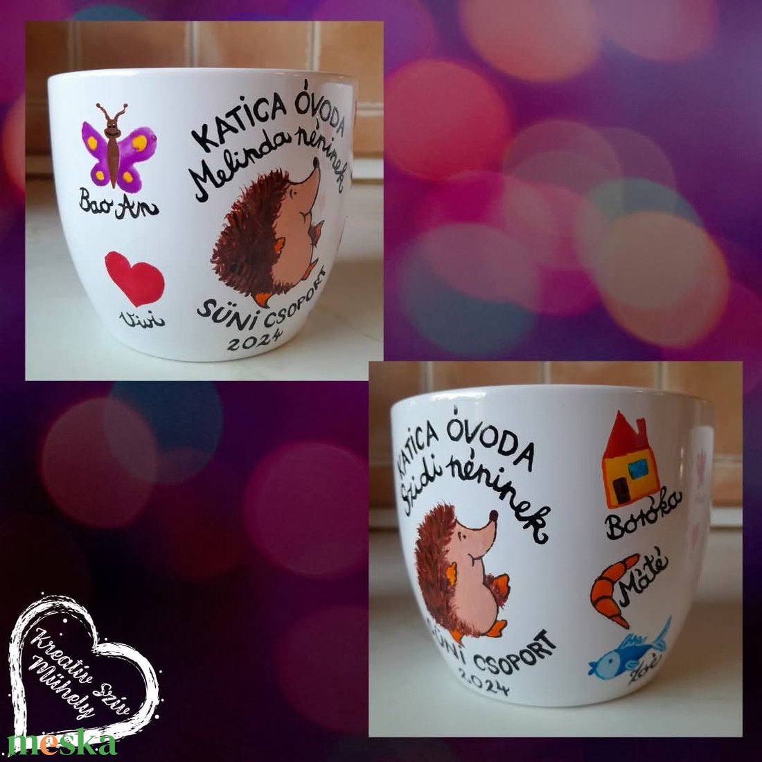 Festett kaspó/virágtartó-ballagási ajándék-ballagás óvoda/iskola/bölcsöde/évzáró/búcsúztató - otthon & életmód - dekoráció - virágdísz és tartó - cserép & kaspó - Meska.hu