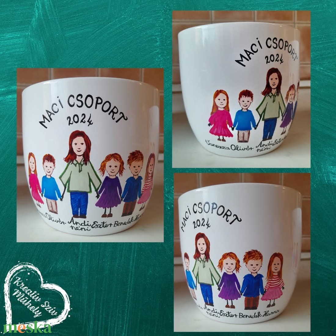 Festett kaspó/virágtartó-ballagási ajándék-ballagás óvoda/iskola/bölcsöde/évzáró/búcsúztató - otthon & életmód - dekoráció - virágdísz és tartó - cserép & kaspó - Meska.hu