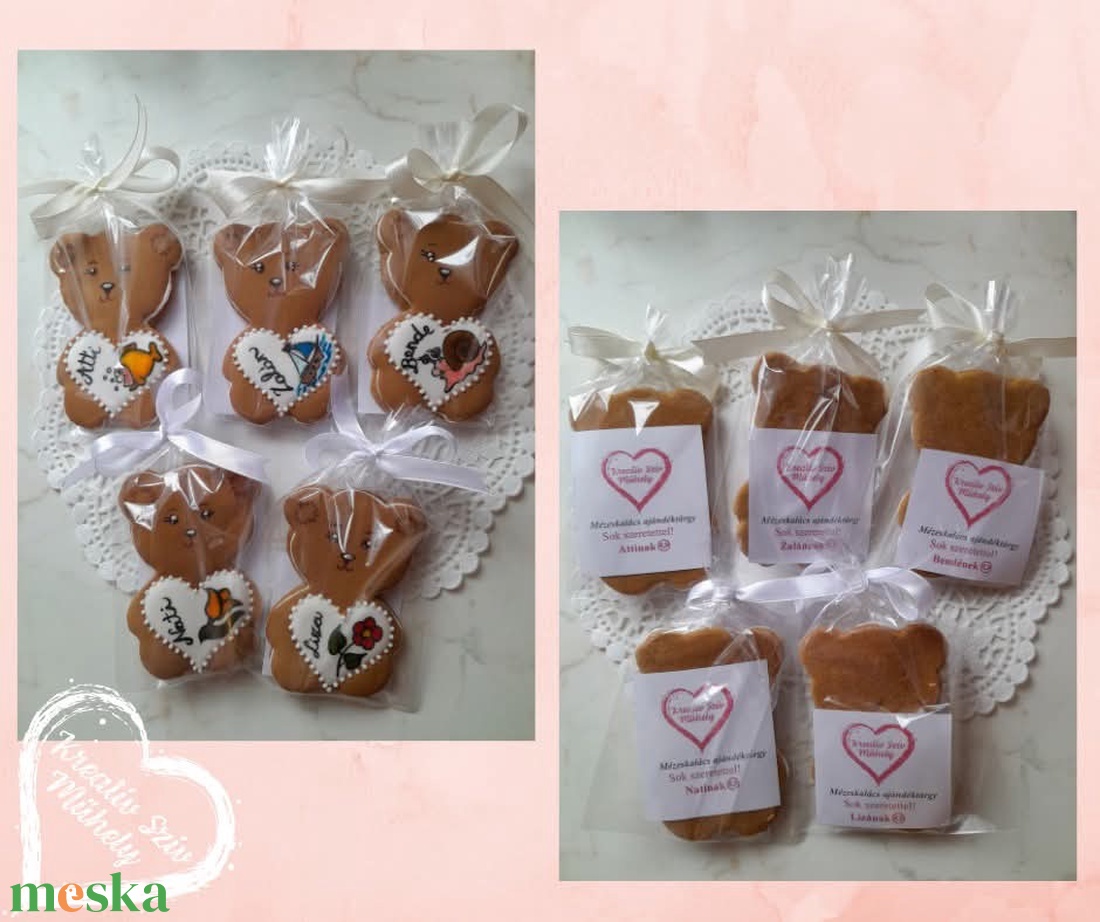 Mézeskalács -köszönőajándék szív, maci, plakett formák/esküvő/ballagás/óvoda/iskola/bölcsőde/évzáró - otthon & életmód - gyertya, illat, aroma - mécses és mécsestartó - Meska.hu