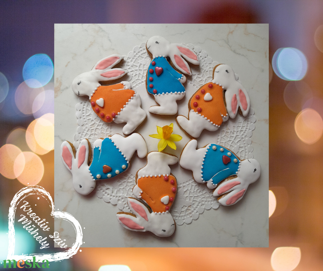 Mézeskalács -köszönőjándék nyuszik/húsvét - esküvő - emlék & ajándék - köszönőajándék - Meska.hu