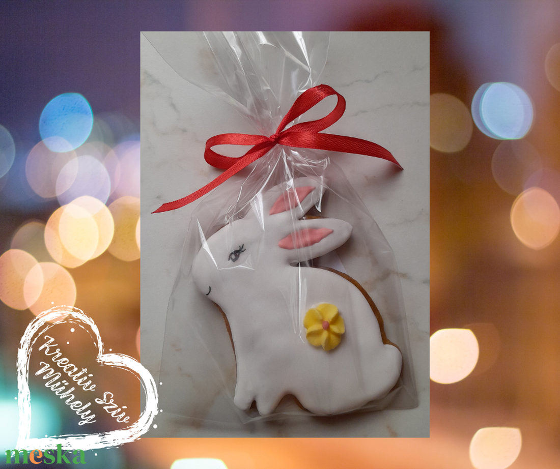 Mézeskalács -köszönőjándék nyuszi/húsvét - esküvő - emlék & ajándék - köszönőajándék - Meska.hu
