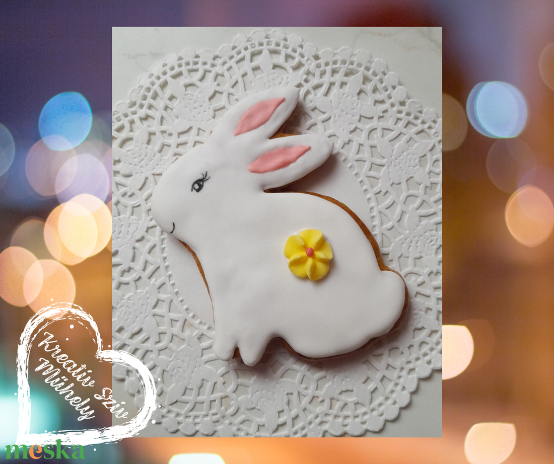 Mézeskalács -köszönőjándék nyuszi/húsvét - esküvő - emlék & ajándék - köszönőajándék - Meska.hu