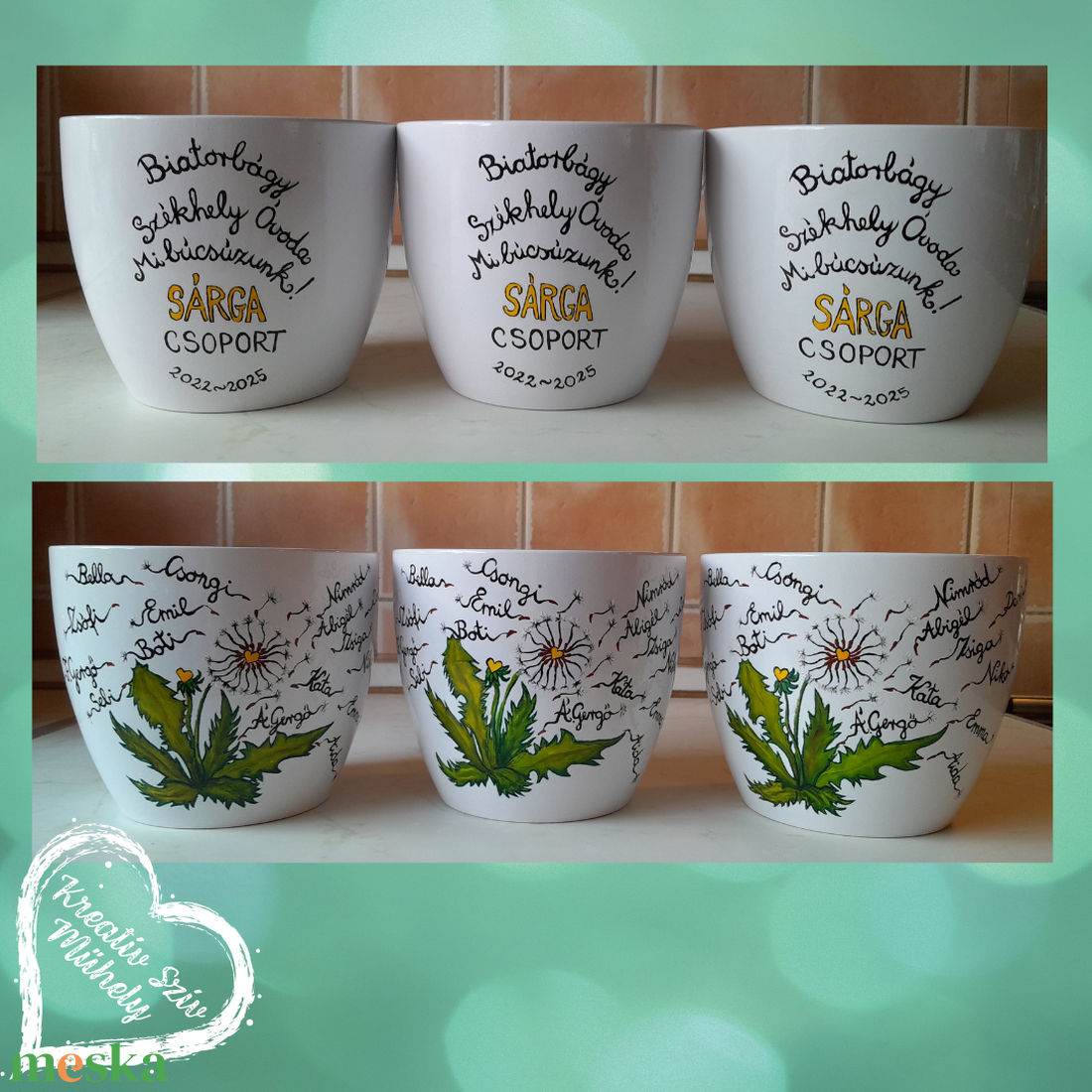 Festett kaspó/virágtartó-ballagási ajándék-ballagás óvoda/iskola/bölcsöde/évzáró/búcsúztató - otthon & életmód - virágdekoráció - virágtartó - kaspó - Meska.hu