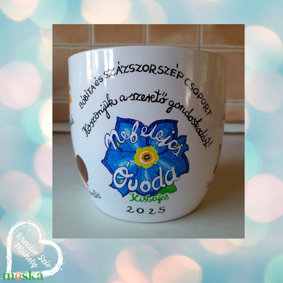 Festett kaspó/virágtartó-ballagási ajándék-ballagás óvoda/iskola/bölcsöde/évzáró/búcsúztató - otthon & életmód - virágdekoráció - virágtartó - kaspó - Meska.hu