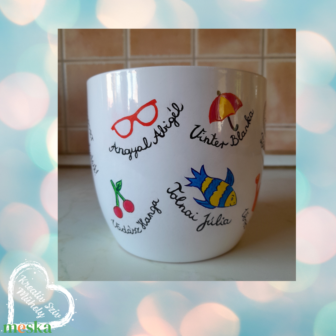 Festett kaspó/virágtartó-ballagási ajándék-ballagás óvoda/iskola/bölcsöde/évzáró/búcsúztató - otthon & életmód - virágdekoráció - virágtartó - kaspó - Meska.hu