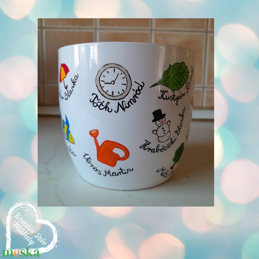 Festett kaspó/virágtartó-ballagási ajándék-ballagás óvoda/iskola/bölcsöde/évzáró/búcsúztató - otthon & életmód - virágdekoráció - virágtartó - kaspó - Meska.hu