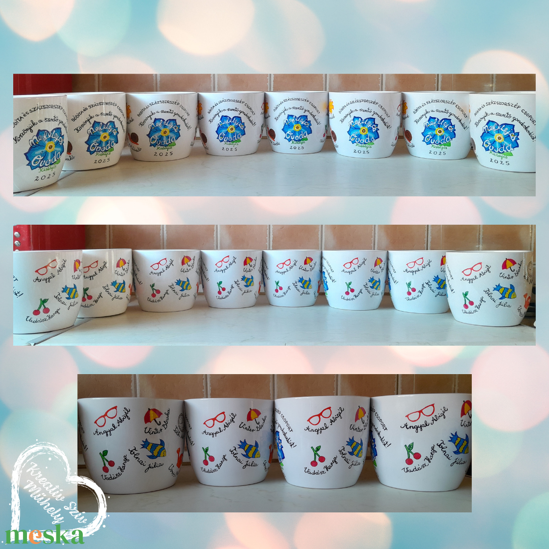 Festett kaspó/virágtartó-ballagási ajándék-ballagás óvoda/iskola/bölcsöde/évzáró/búcsúztató - otthon & életmód - virágdekoráció - virágtartó - kaspó - Meska.hu