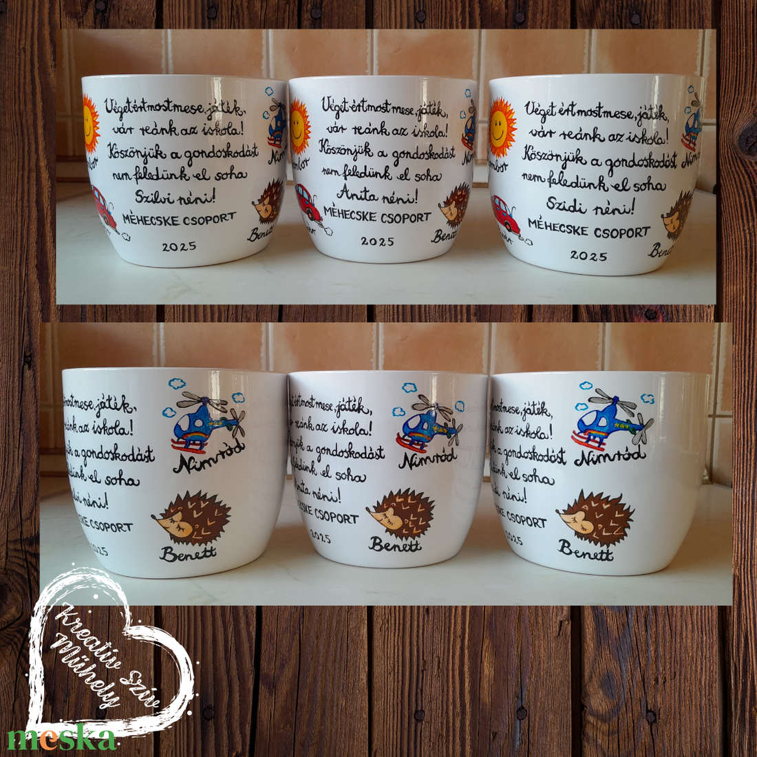 Festett kaspó/virágtartó-ballagási ajándék-ballagás óvoda/iskola/bölcsöde/évzáró/búcsúztató - otthon & életmód - virágdekoráció - virágtartó - kaspó - Meska.hu