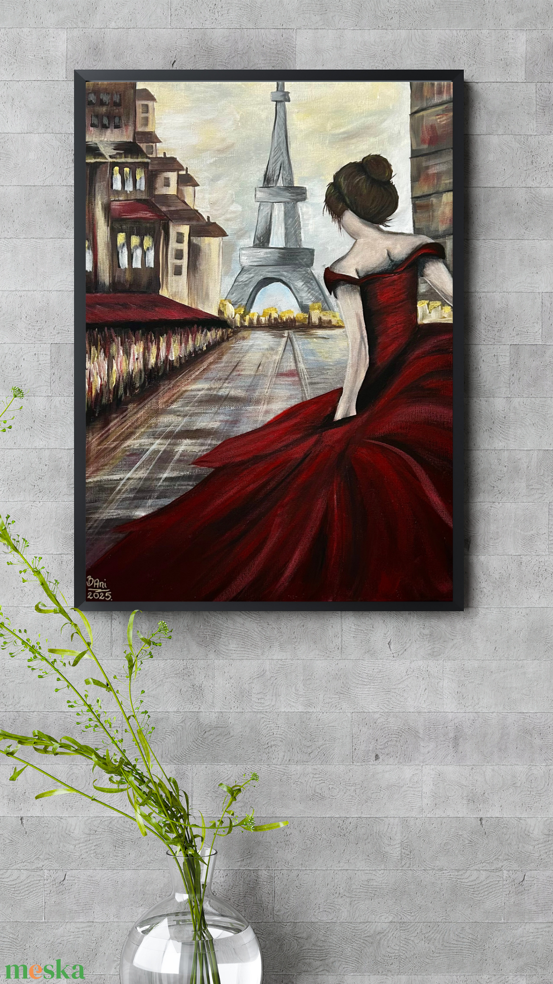 Párizsi álom  kézzel festett akril vászonkép 50 cm x 60 cm - művészet - festmény - akril - Meska.hu Párizsi álom  kézzel festett akril vászonkép 50 cm x 60 cm - művészet - festmény - akril - Meska.hu