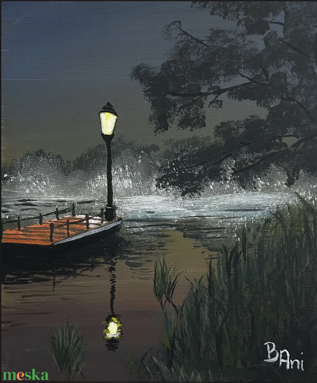 Az éjszaka suttogása - művészet - festmény - akril - Meska.hu