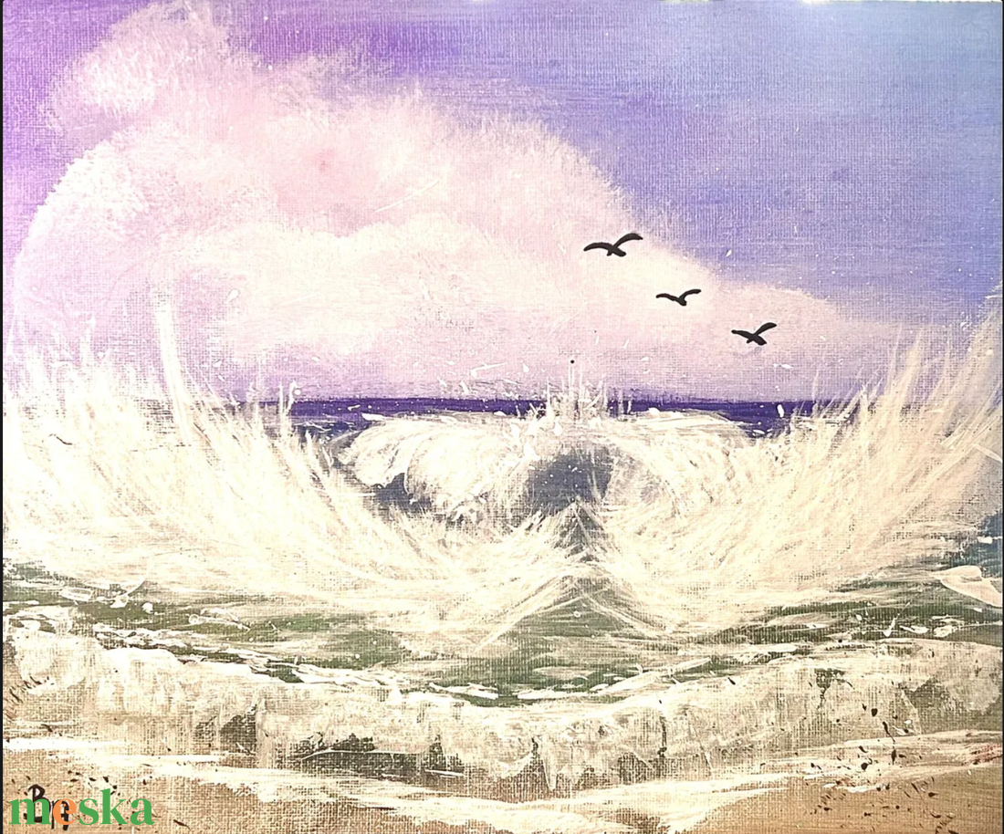 Óceáni szimfónia - művészet - festmény - akril - Meska.hu