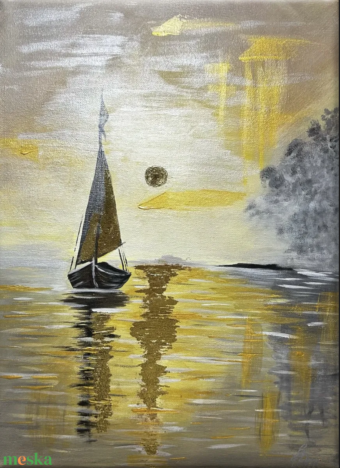 Golden Voyage - művészet - festmény - akril - Meska.hu