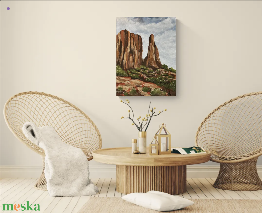 Red Desert Guardians - művészet - festmény - akril - Meska.hu