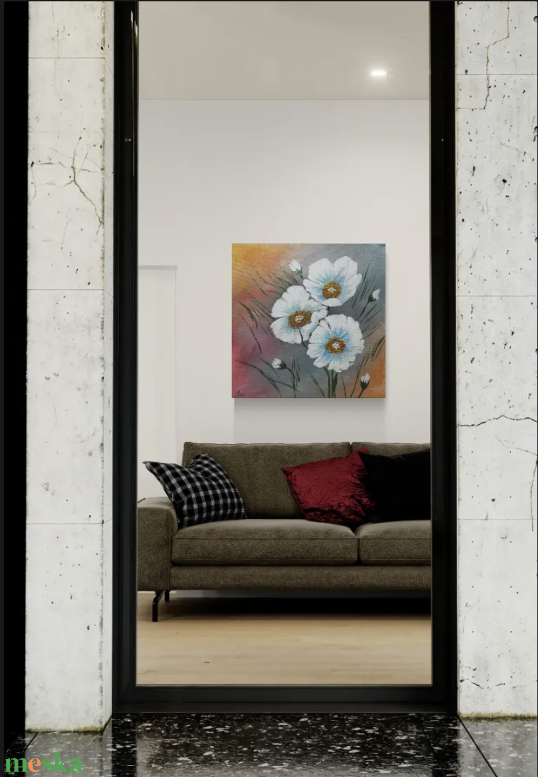 Sunset Blossoms - művészet - festmény - akril - Meska.hu