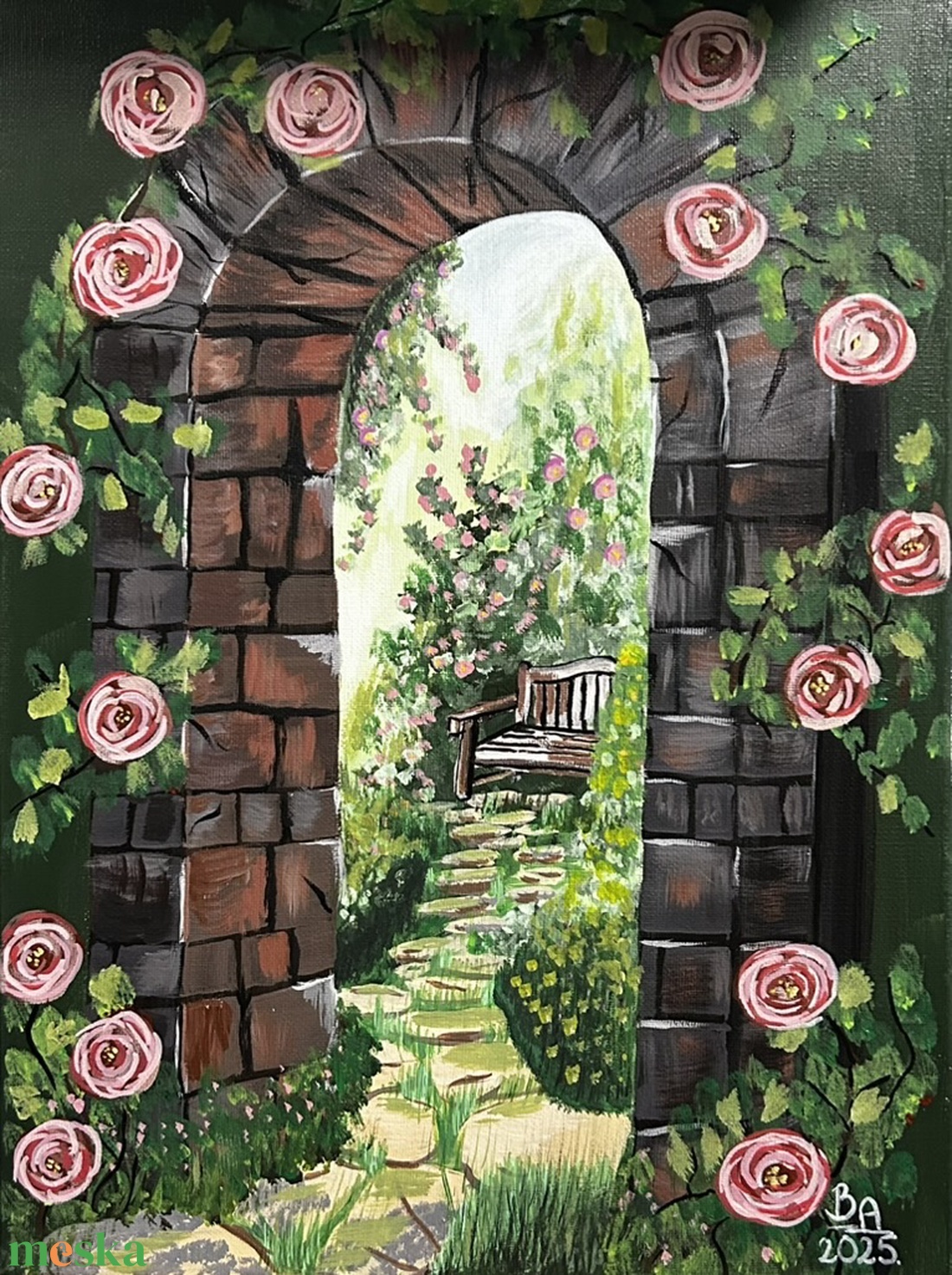 A csend kapuja - művészet - festmény - akril - Meska.hu