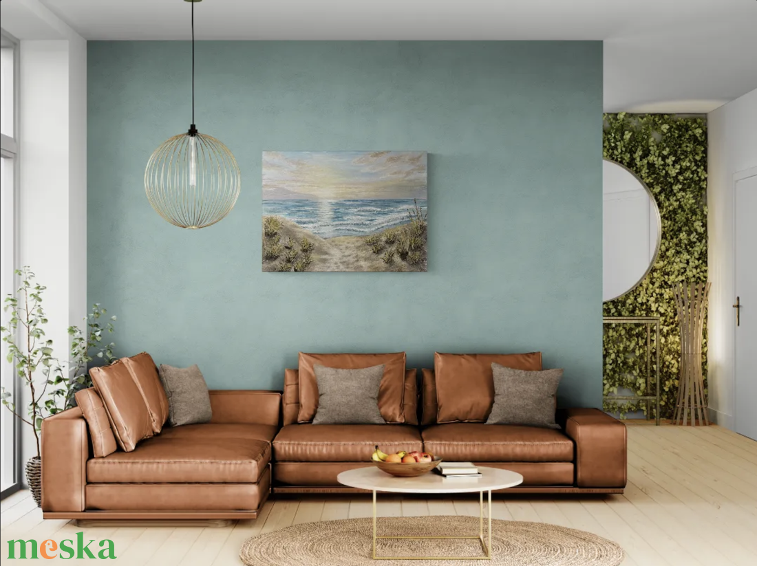 Hajnali ösvény a tengerhez - művészet - festmény - akril - Meska.hu