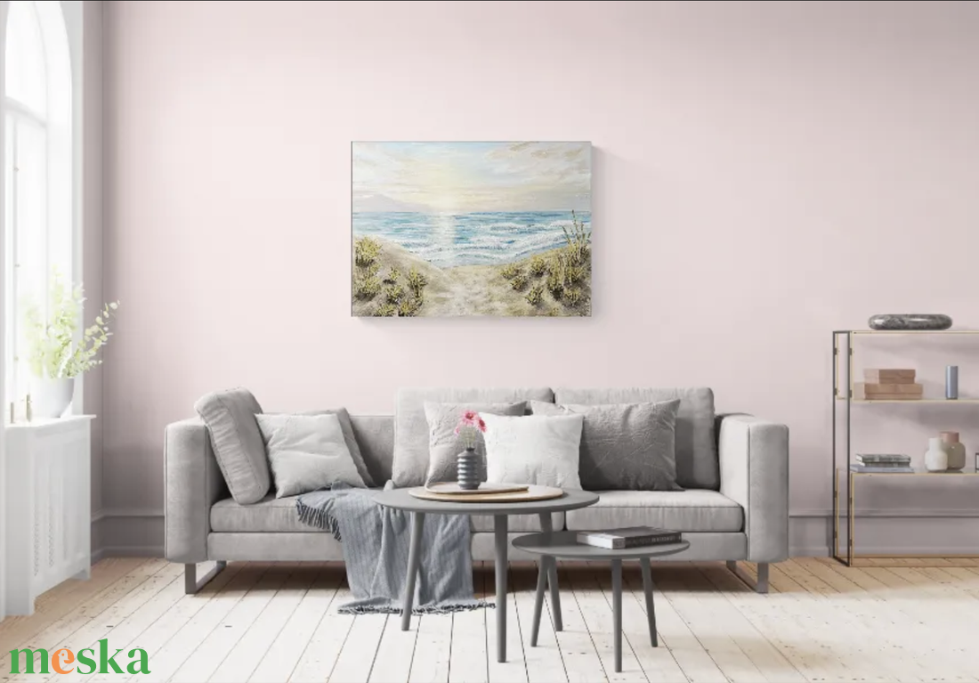 Hajnali ösvény a tengerhez - művészet - festmény - akril - Meska.hu