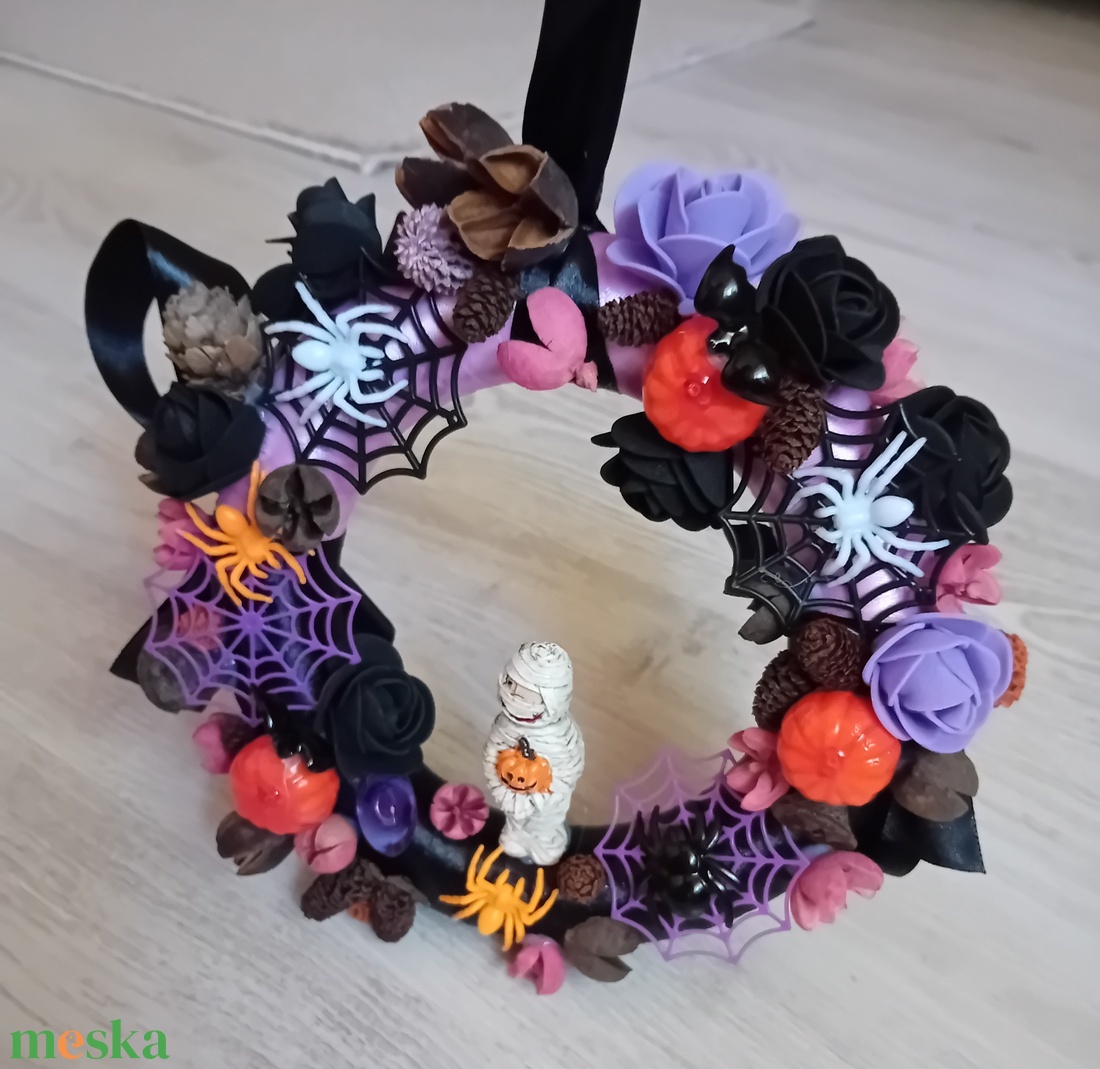 Halloweeni ajtó kopogtató - otthon & életmód - dekoráció - ajtó- és ablak dekoráció - ajtódísz & kopogtató - Meska.hu