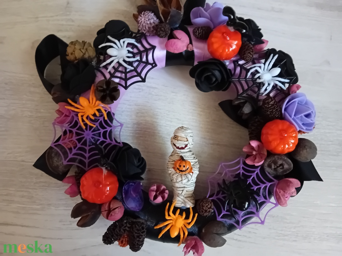 Halloweeni ajtó kopogtató - otthon & életmód - dekoráció - ajtó- és ablak dekoráció - ajtódísz & kopogtató - Meska.hu