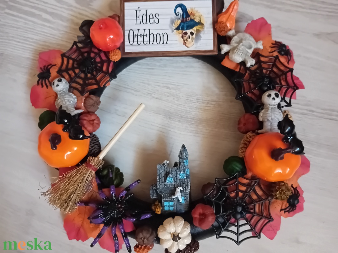 Halloweeni ajtó kopogtató - otthon & életmód - dekoráció - ajtó- és ablak dekoráció - ajtódísz & kopogtató - Meska.hu