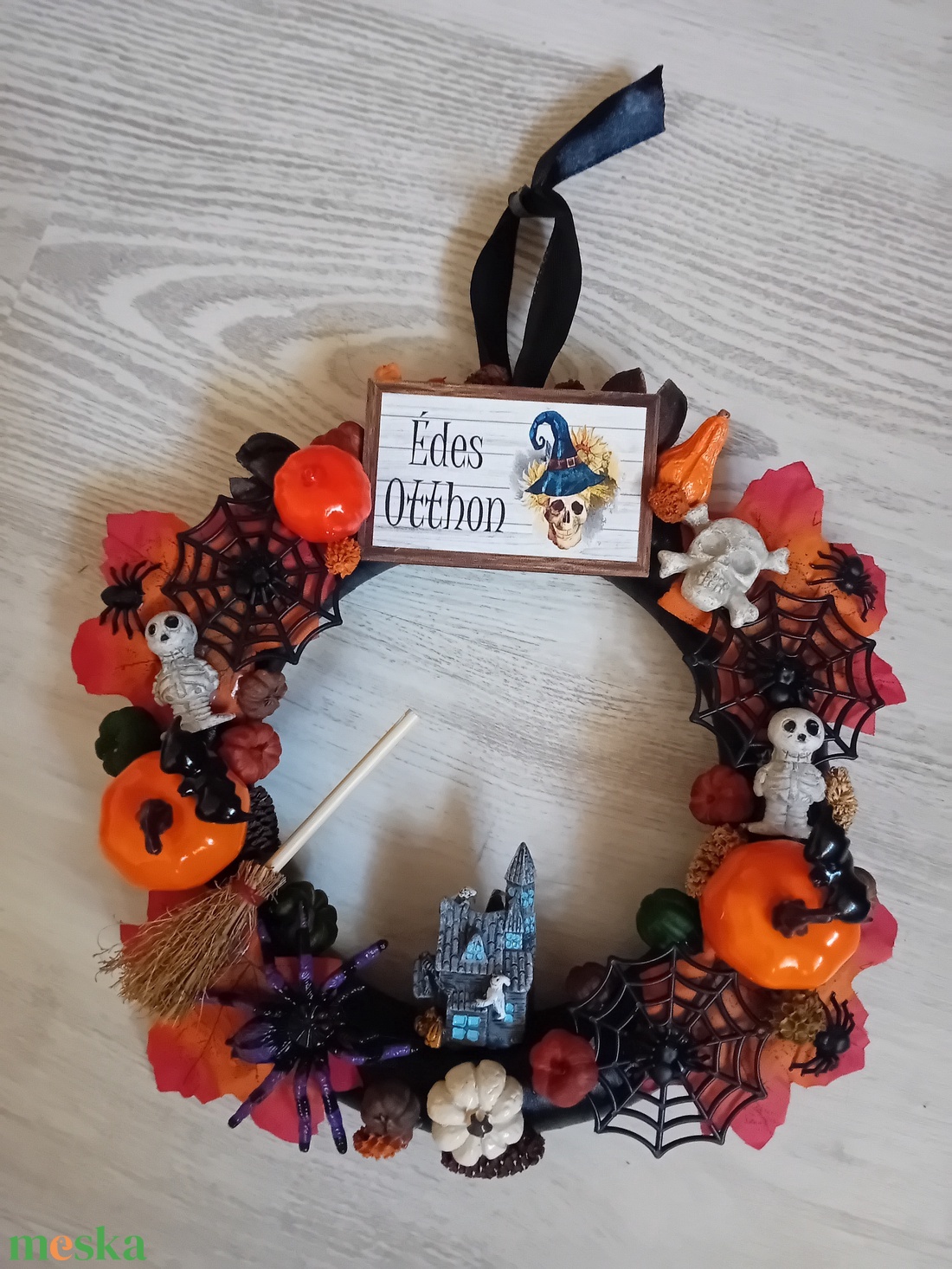 Halloweeni ajtó kopogtató - otthon & életmód - dekoráció - ajtó- és ablak dekoráció - ajtódísz & kopogtató - Meska.hu