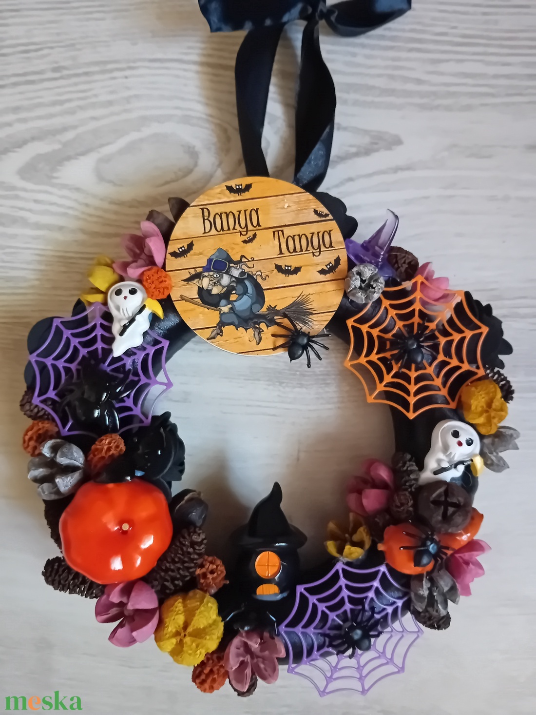 Halloweeni ajtó kopogtató - otthon & életmód - dekoráció - ajtó- és ablak dekoráció - ajtódísz & kopogtató - Meska.hu