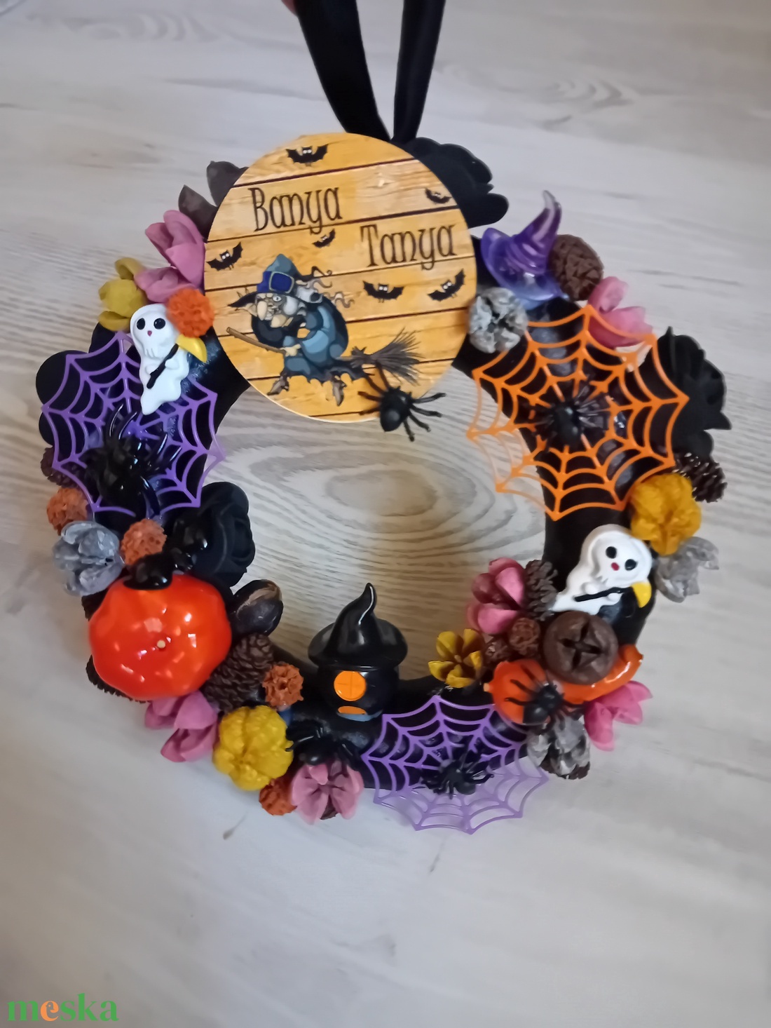 Halloweeni ajtó kopogtató - otthon & életmód - dekoráció - ajtó- és ablak dekoráció - ajtódísz & kopogtató - Meska.hu