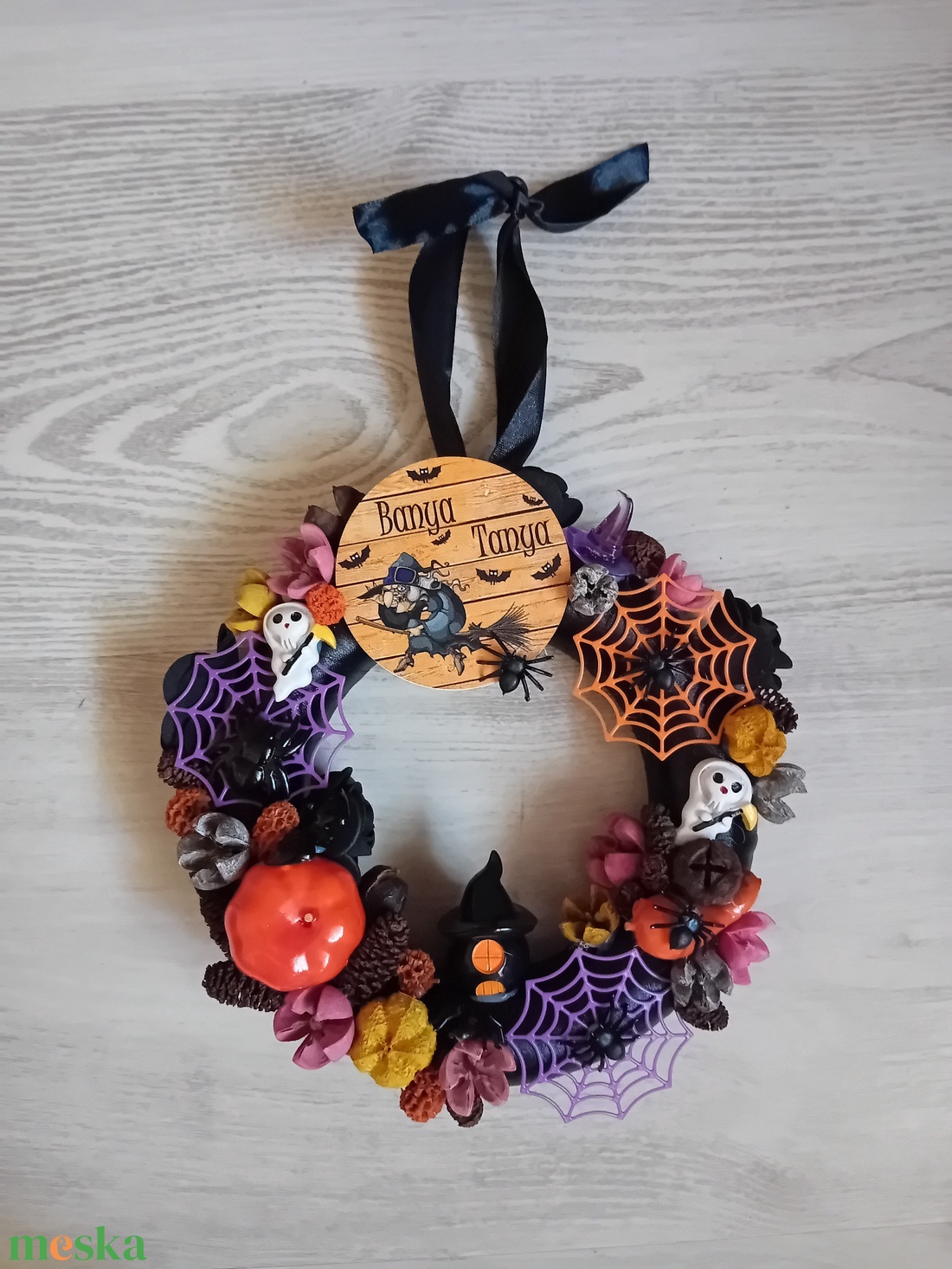 Halloweeni ajtó kopogtató - otthon & életmód - dekoráció - ajtó- és ablak dekoráció - ajtódísz & kopogtató - Meska.hu