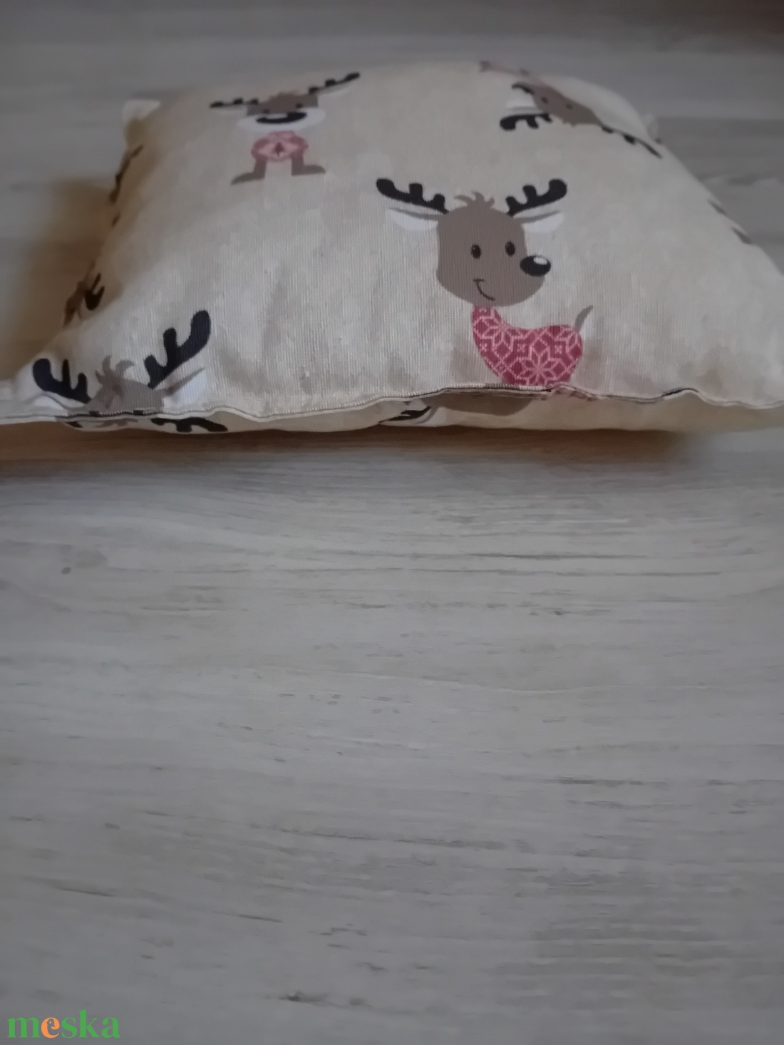 Szarvas mintájú kispárna - baba - mama - baba ágynemű - baba párna és huzat - Meska.hu
