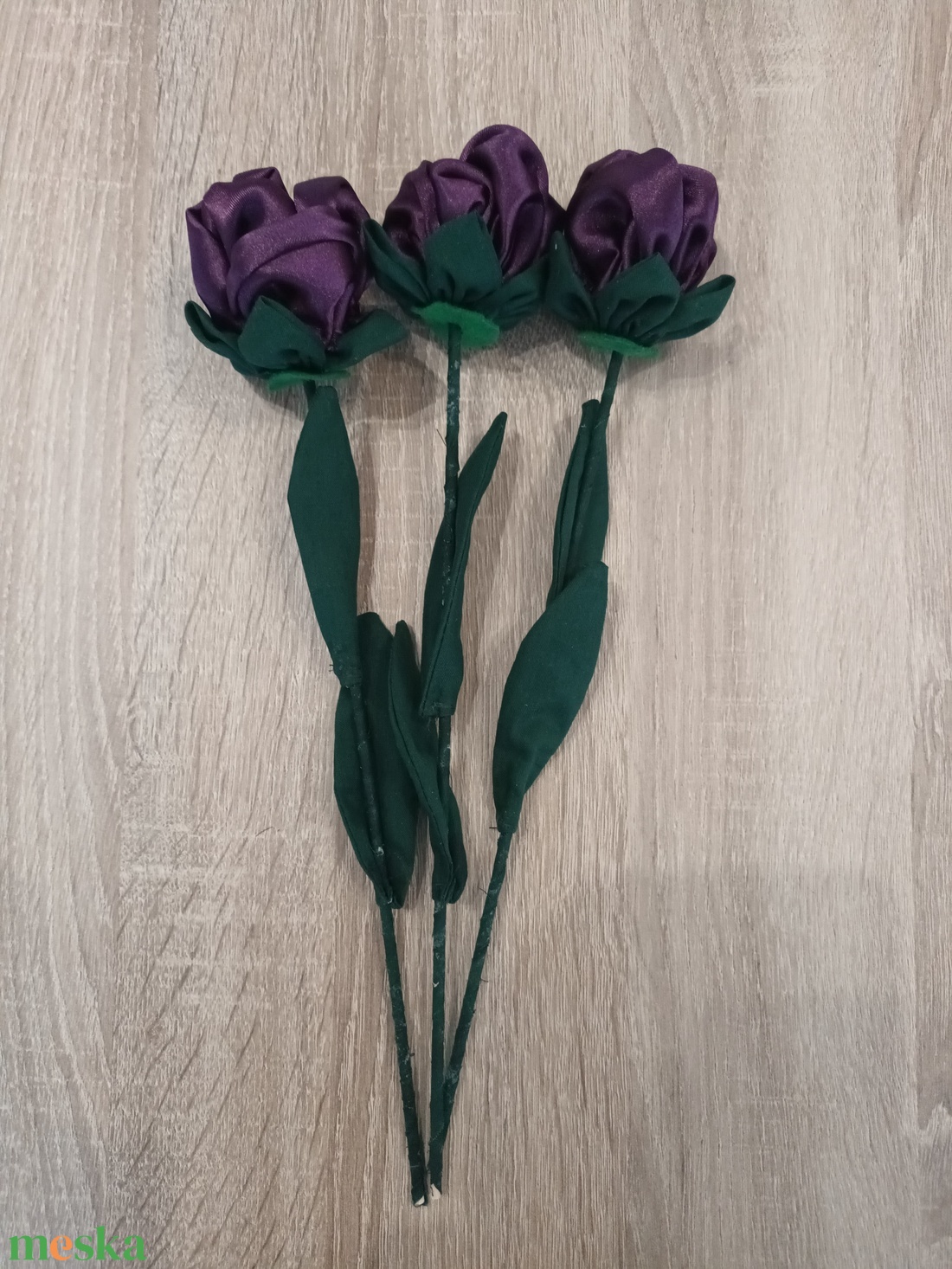 Lila textil rózsák - otthon & életmód - dekoráció - dísztárgy - Meska.hu