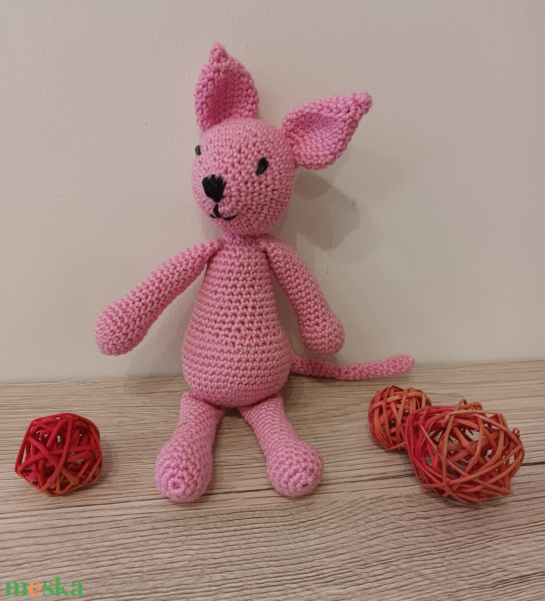 Amigurumi cica Rózsika - játék & sport - plüssállat & játékfigura - cica - Meska.hu Amigurumi cica Rózsika - játék & sport - plüssállat & játékfigura - cica - Meska.hu