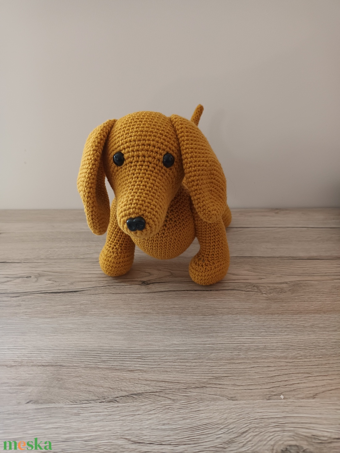 Tacsi, amigurumi tacskó - játék & sport - plüssállat & játékfigura - kutya - Meska.hu