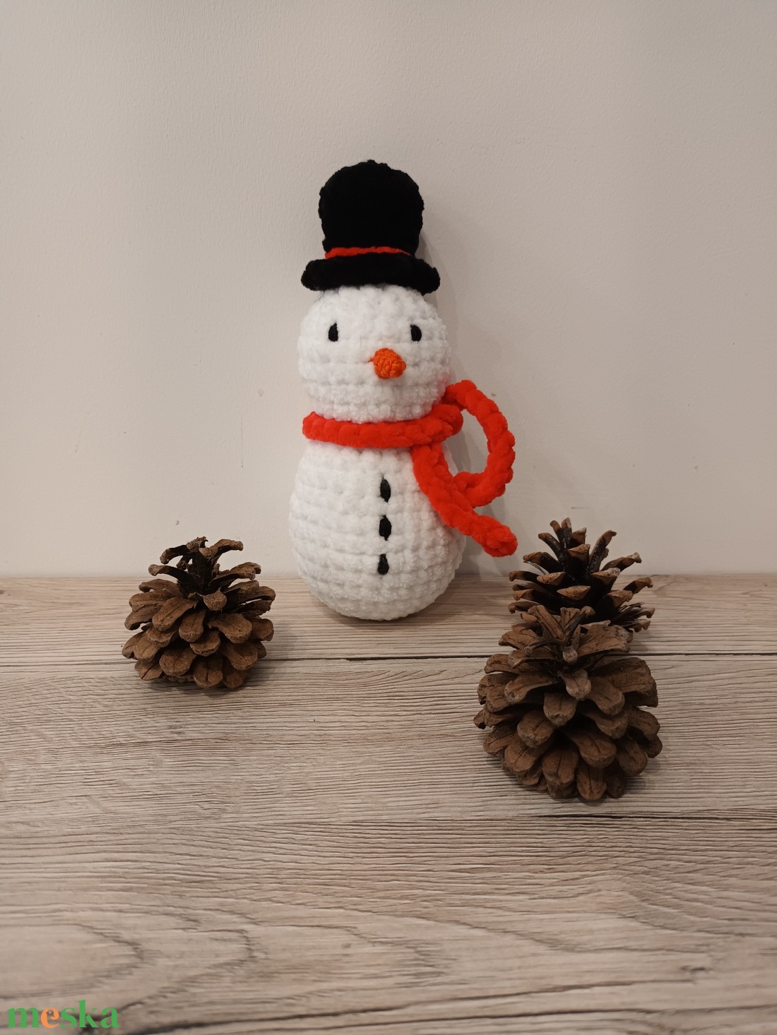 Amigurumi plüss hóember  - játék & sport - plüssállat & játékfigura - más figura - Meska.hu