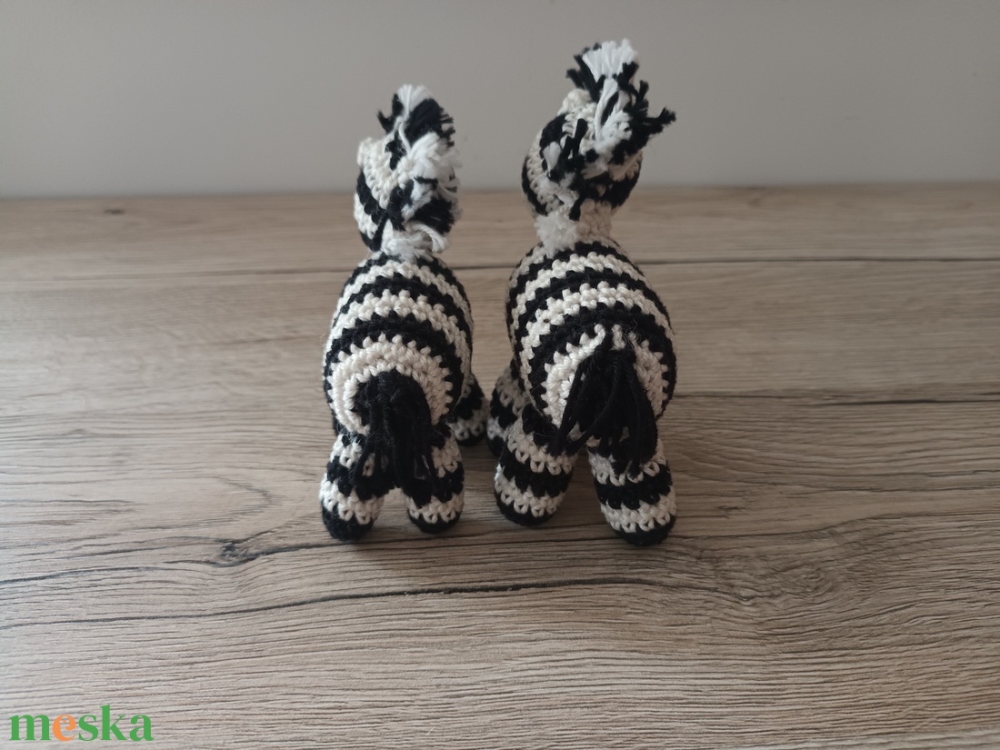 Amigurumi Zebra pár - játék & sport - plüssállat & játékfigura - más figura - Meska.hu