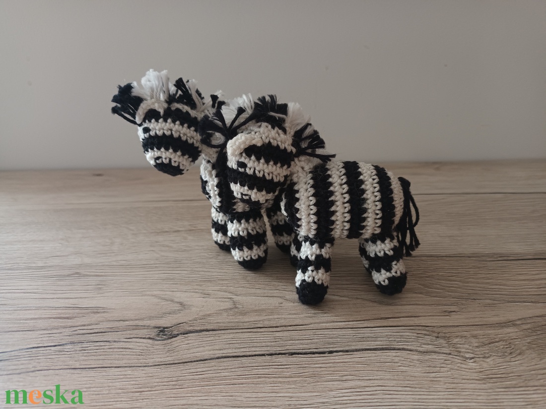 Amigurumi Zebra pár - játék & sport - plüssállat & játékfigura - más figura - Meska.hu